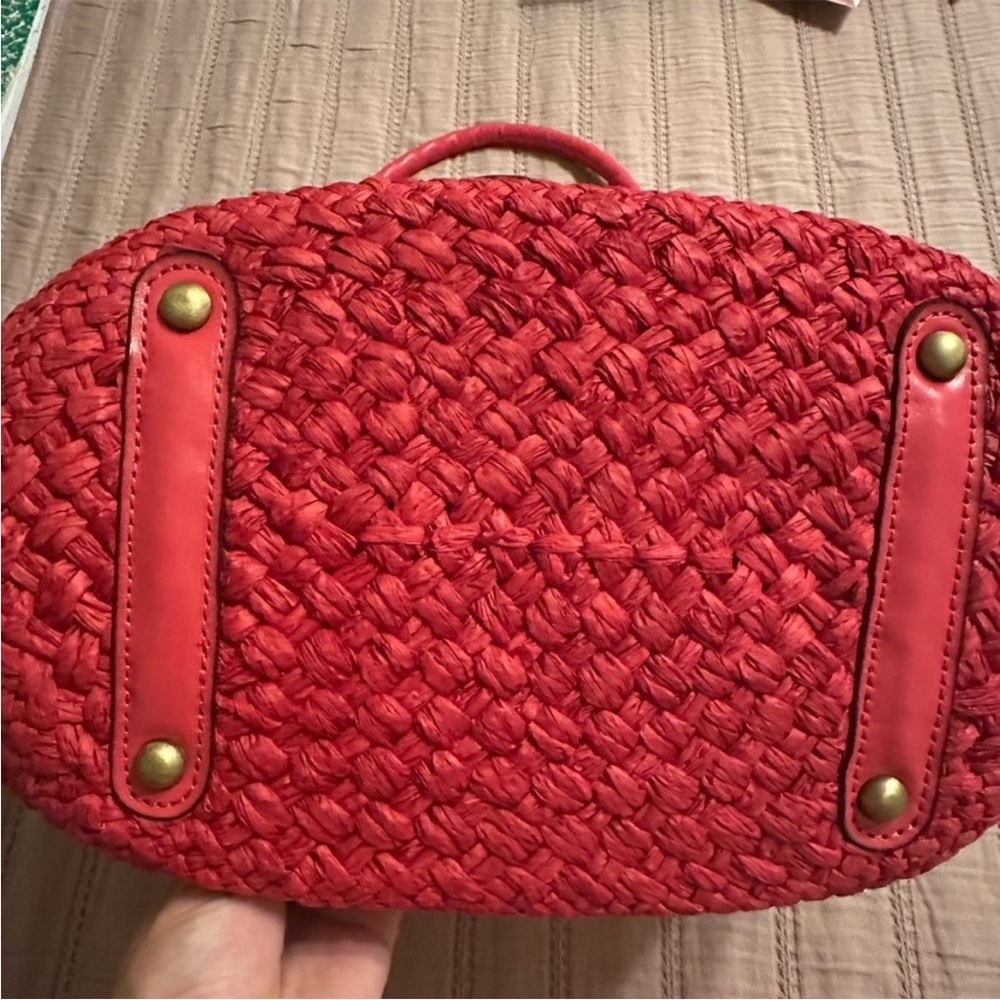 ☀️⛱️ Patricia Nash Calypso Ombre Woven Straw Tote with Scarf NWT⛱️☀️ - Picture 5 of 6
